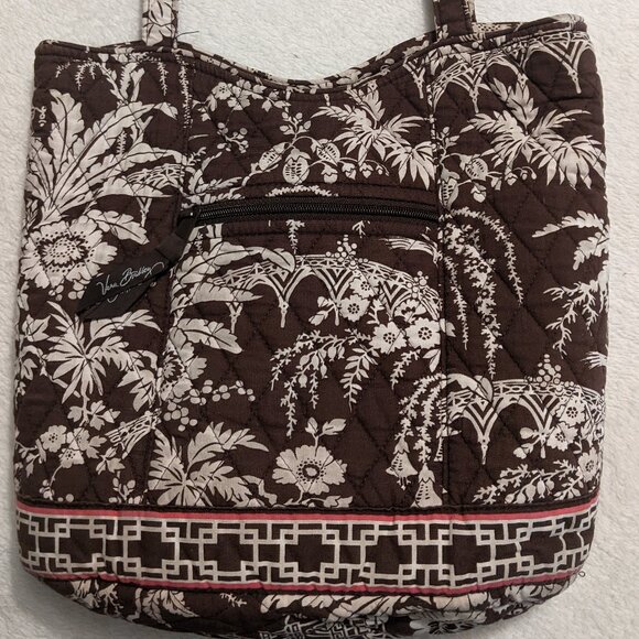 Vera Bradley Imperial Toile Tote Bag Purse Retired with Mini Wallet - Picture 2 of 10